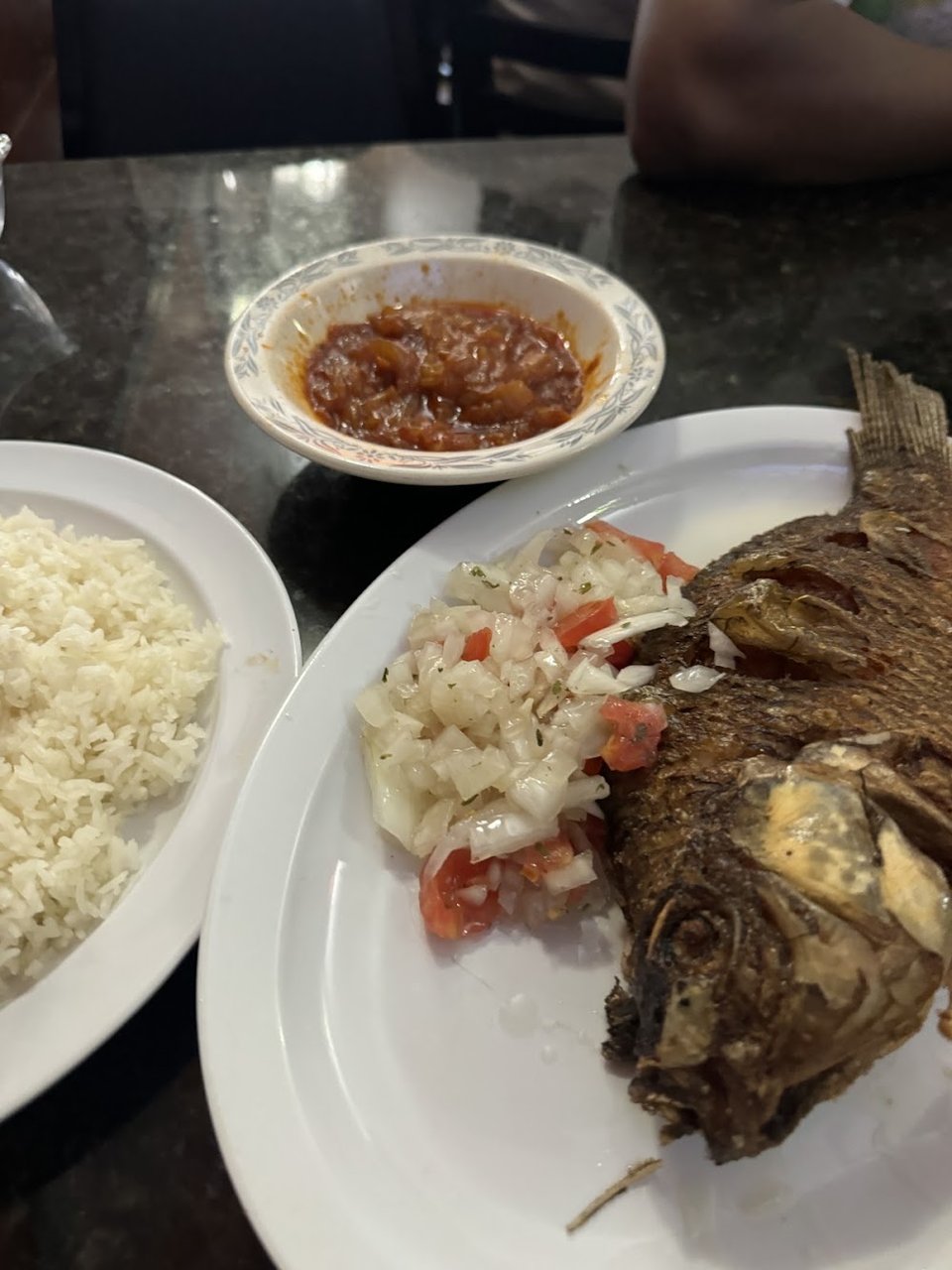 Grilled Fish with Djolof Rice Dinner